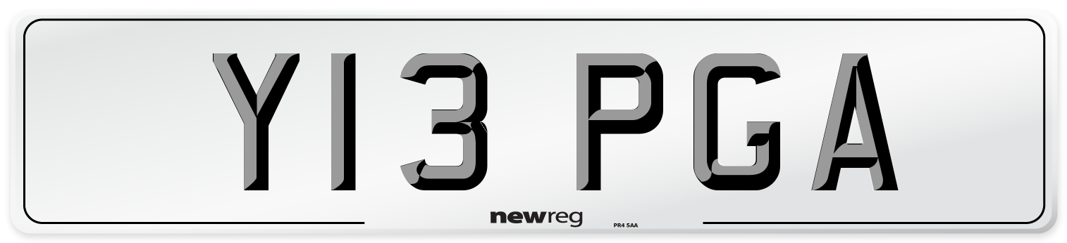 Y13 PGA Number Plate from New Reg